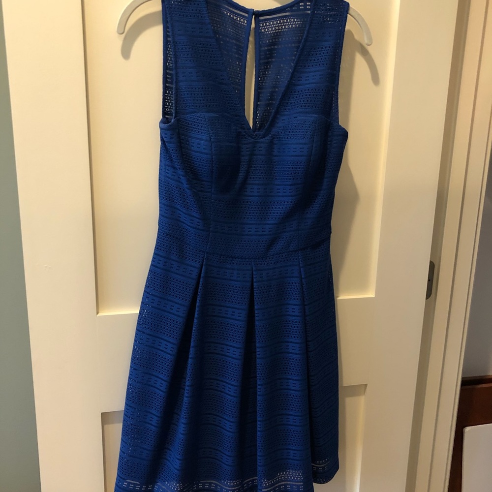 Guess Royal Blue A-Line Dress
